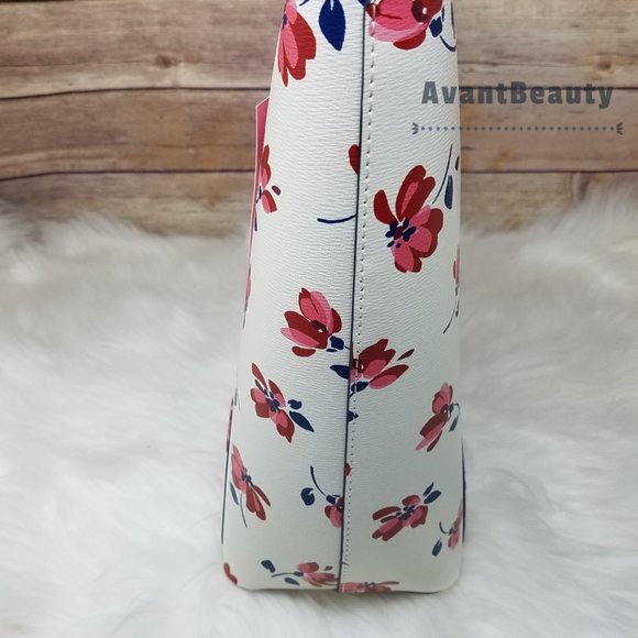 Kate Spade Cara Garden Toss White Floral Tote - Picture 13 of 15